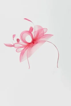 Loop And Feather Mesh Fascinator