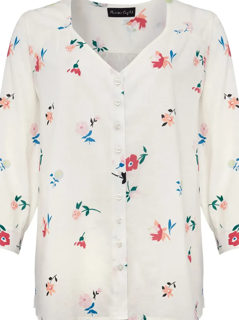Luca Floral Cotton Blouse-Floral