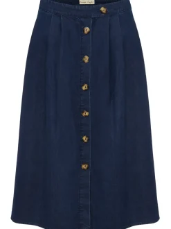 Lusia A- Line Denim Skirt-