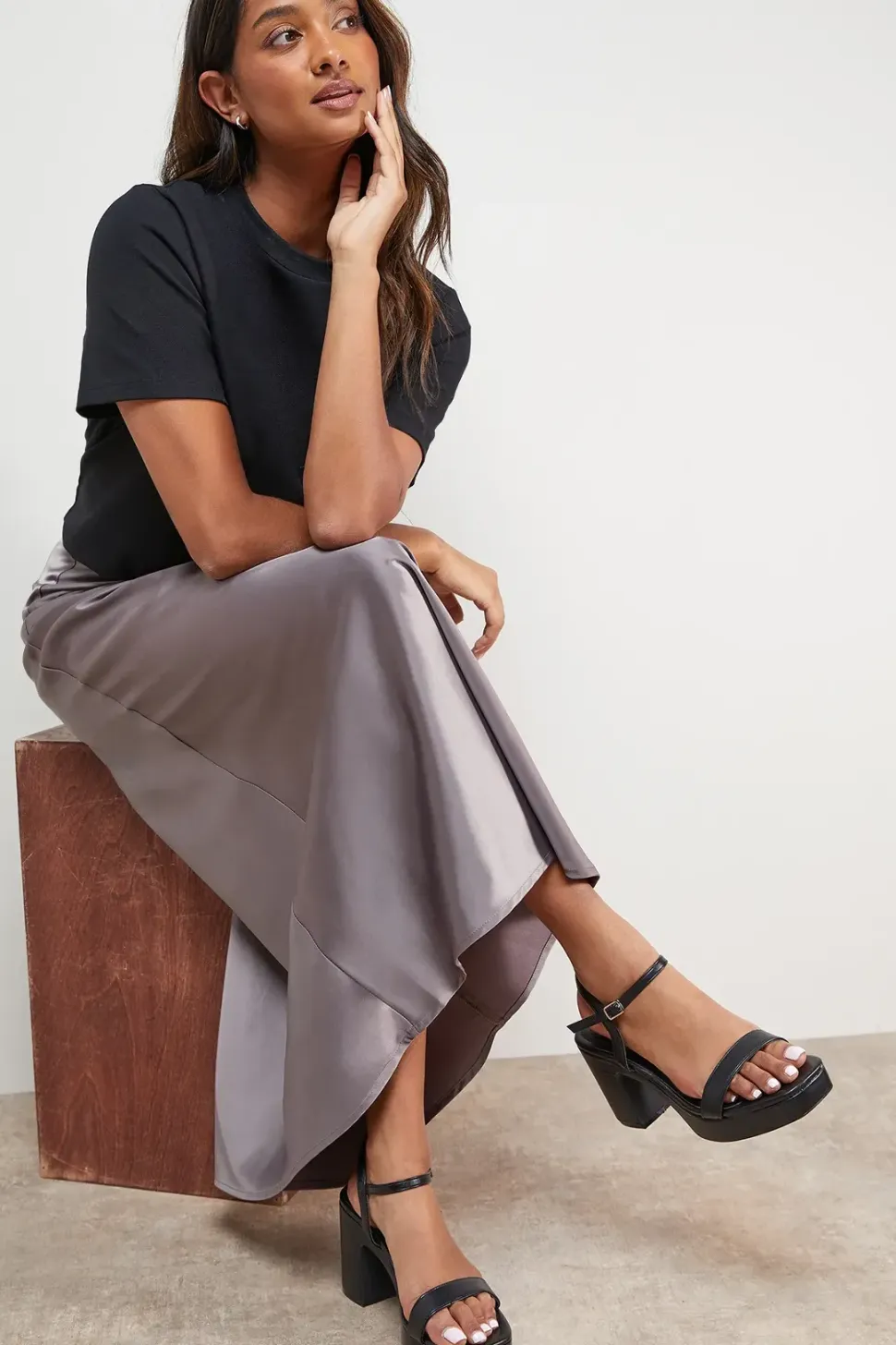 Maddie Platform High Block Heeled Sandals