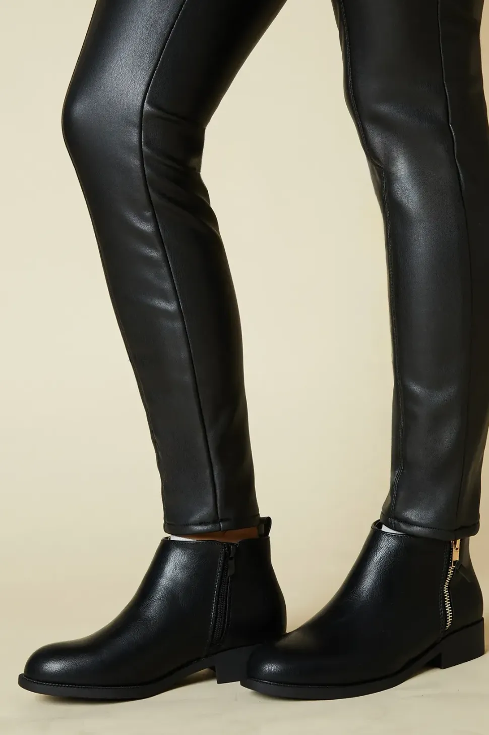 Maddy Side Zip Flat Boots