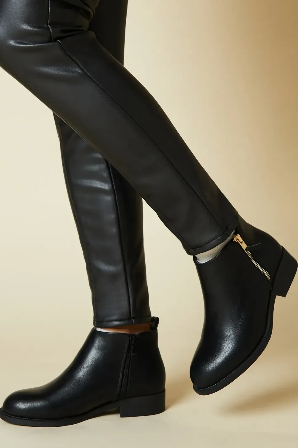 Maddy Side Zip Flat Boots