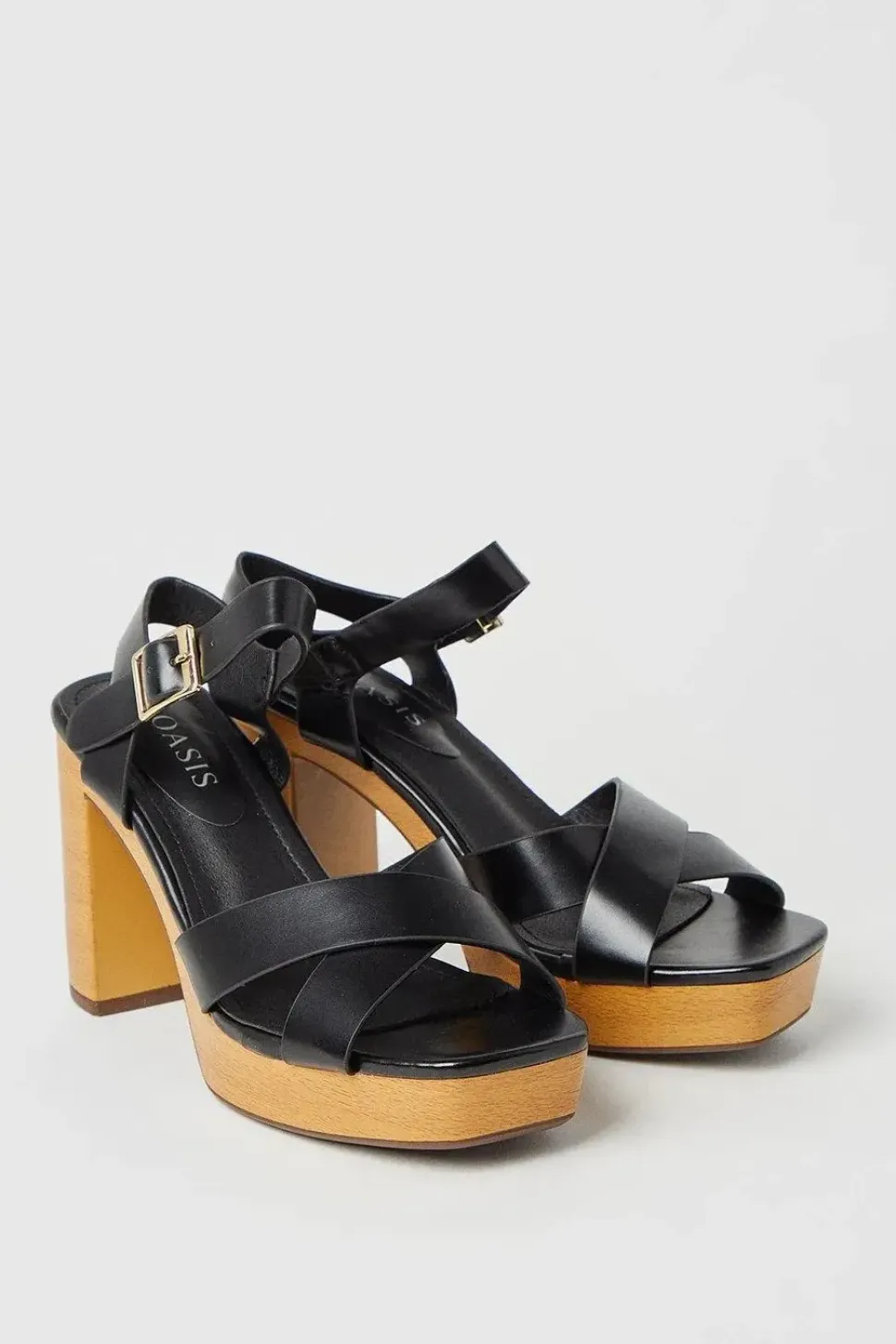 Madeline Platform Cross Strap High Heeled Sandals