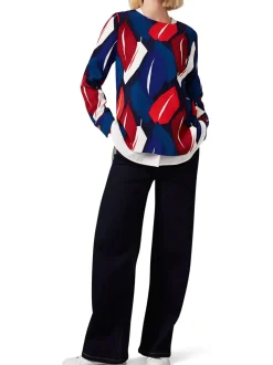 Maebury Leaf Print Blouse-Printed