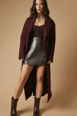 Mairead Block Heel High Shine Platform Ankle Boot