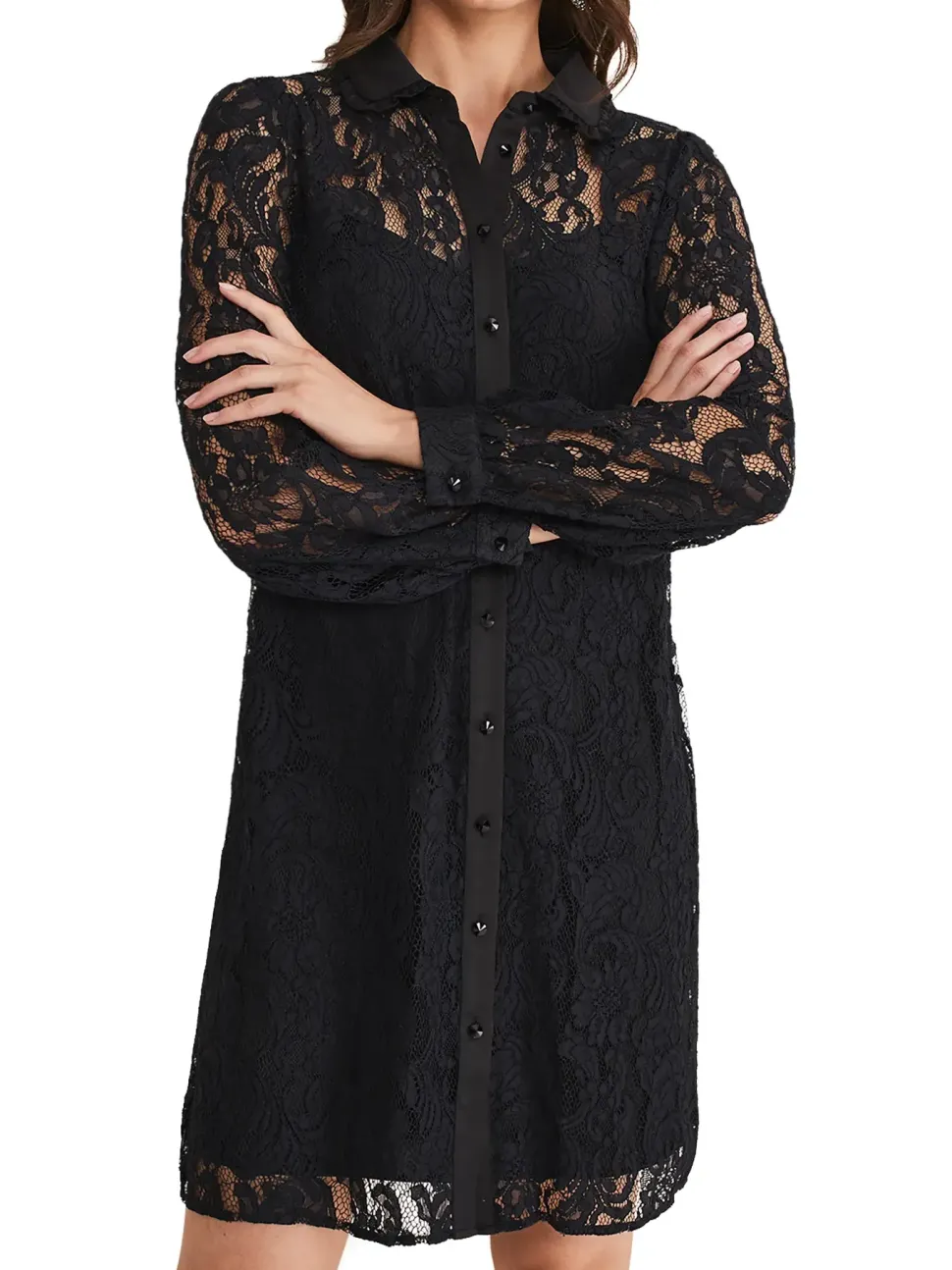 Maisy Lace Swing Dress-Lace