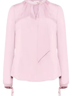 Manuela Neck Detail Blouse-Plain