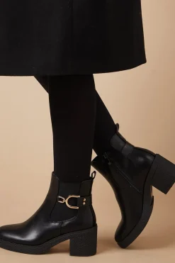 Marley Stirrup Detail Medium Chunky Heel Chelsea Ankle Boot