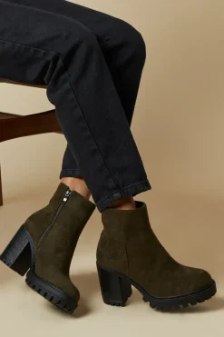 Marlowe Faux Suede Chunky Platform Ankle Boot