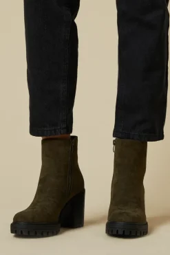 Marlowe Faux Suede Chunky Platform Ankle Boot
