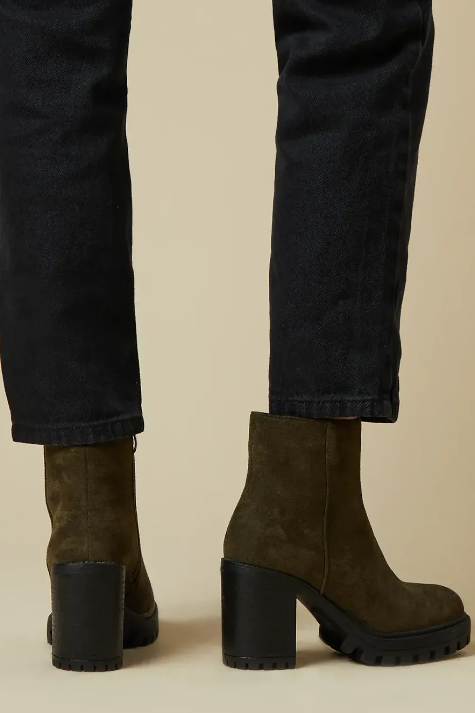 Marlowe Faux Suede Chunky Platform Ankle Boot