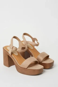 Martha Platform Stacked Heel Sandals