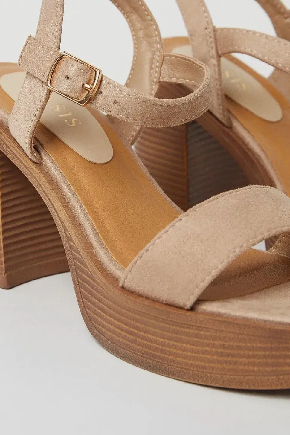 Martha Platform Stacked Heel Sandals
