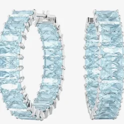 Matrix Blue Hoop Earrings 5659037