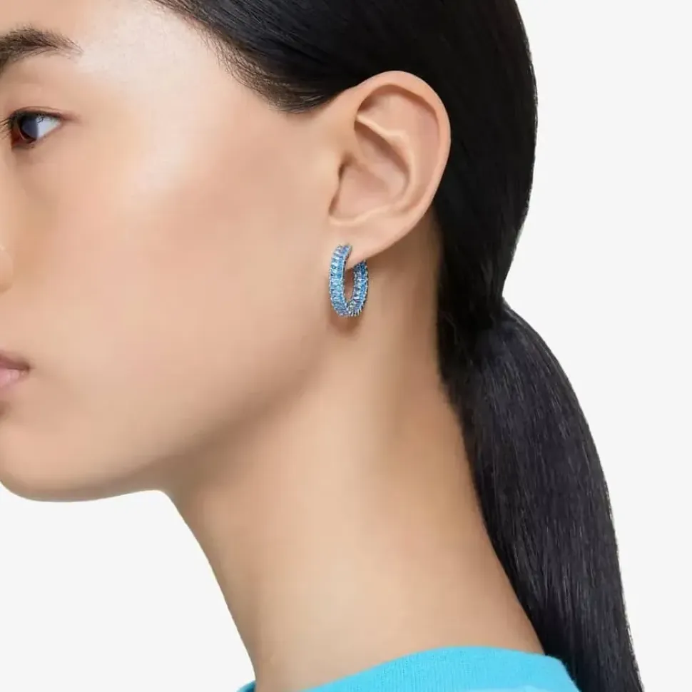 Matrix Blue Hoop Earrings 5659037
