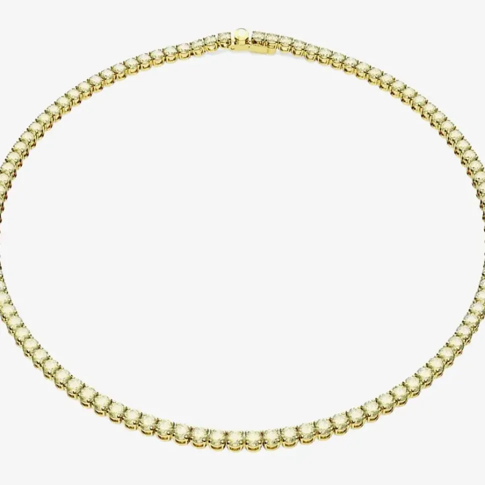 Matrix Gold Plated Tennis Necklace 5661191