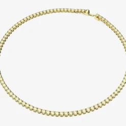 Matrix Gold Plated Tennis Necklace 5661191