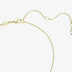 Matrix Green Mixed Cuts Gold Tone Plated Necklace 5677141