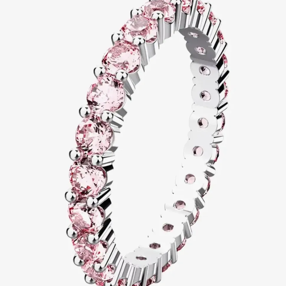 Matrix Pink Cubic Zirconia Full Eternity Ring 5658856 55