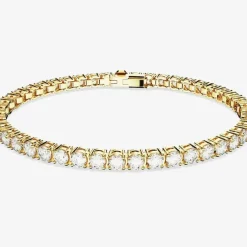 Matrix White Gold Plated Tennis Bracelet 5657664 M