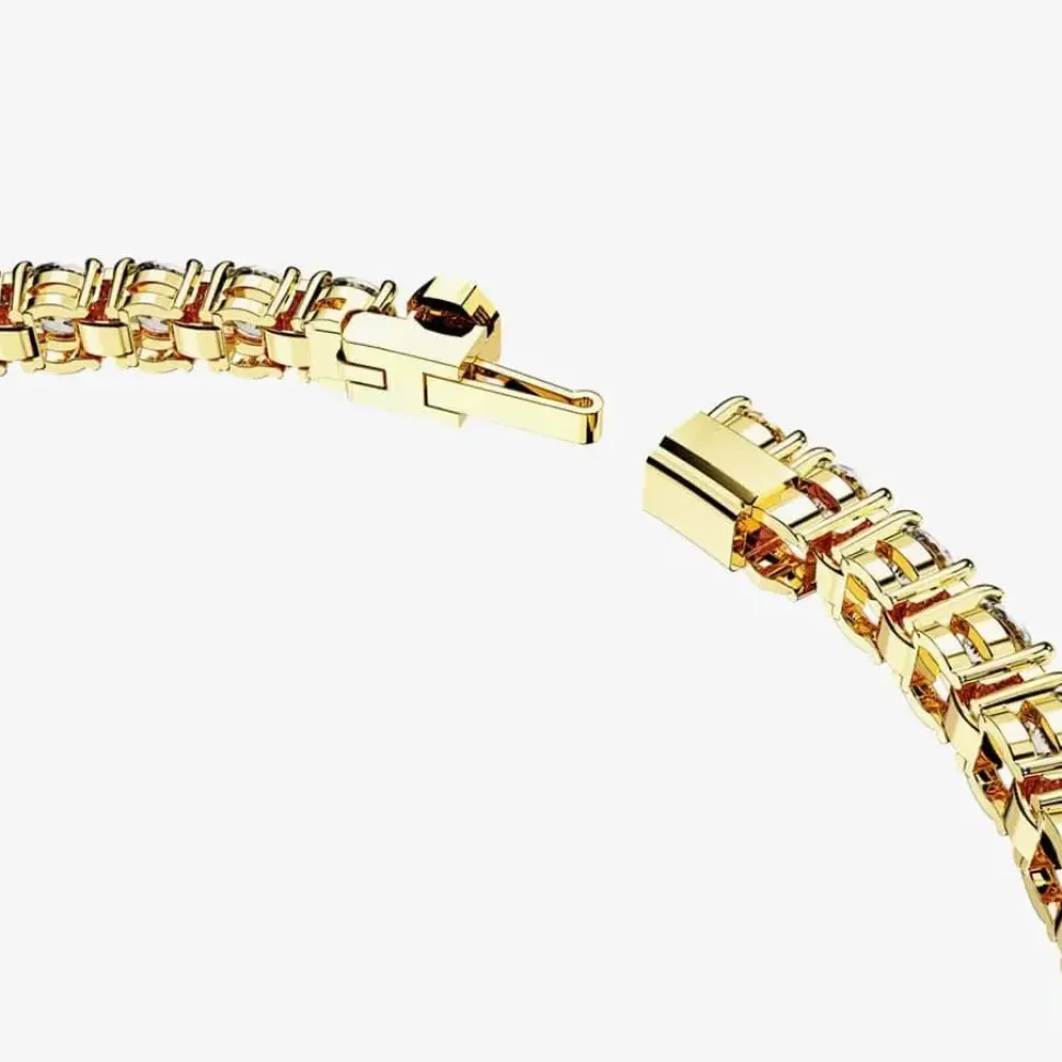 Matrix White Gold Plated Tennis Bracelet 5657664 M