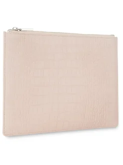 Matte Croc Medium Clutch-
