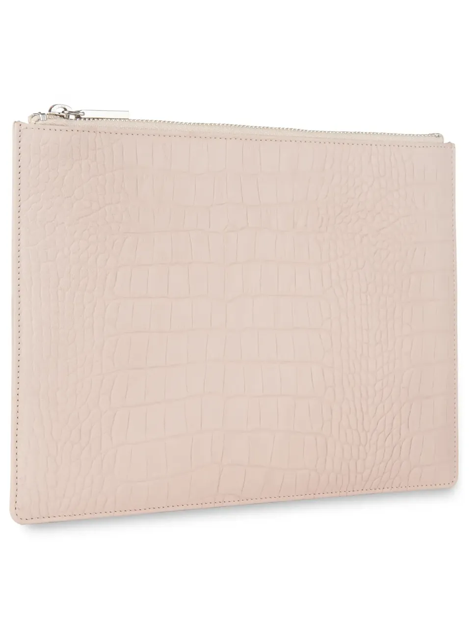 Matte Croc Medium Clutch-