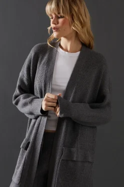 Maxi Knitted Edge To Edge Cardigan