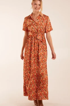 Maxi Shirt Belt Dress