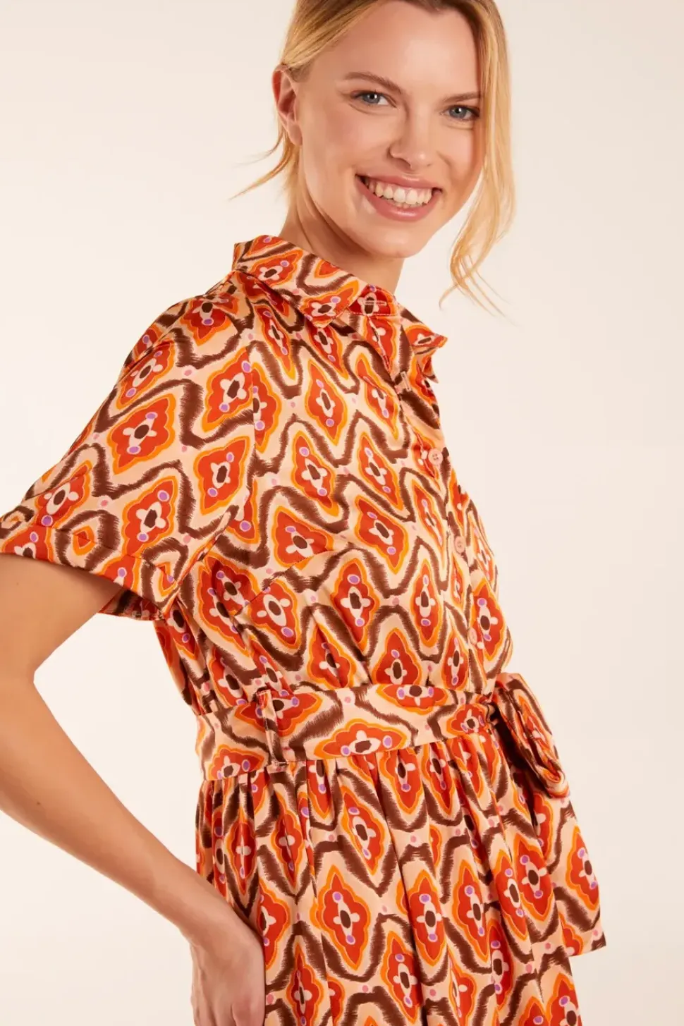 Maxi Shirt Belt Dress
