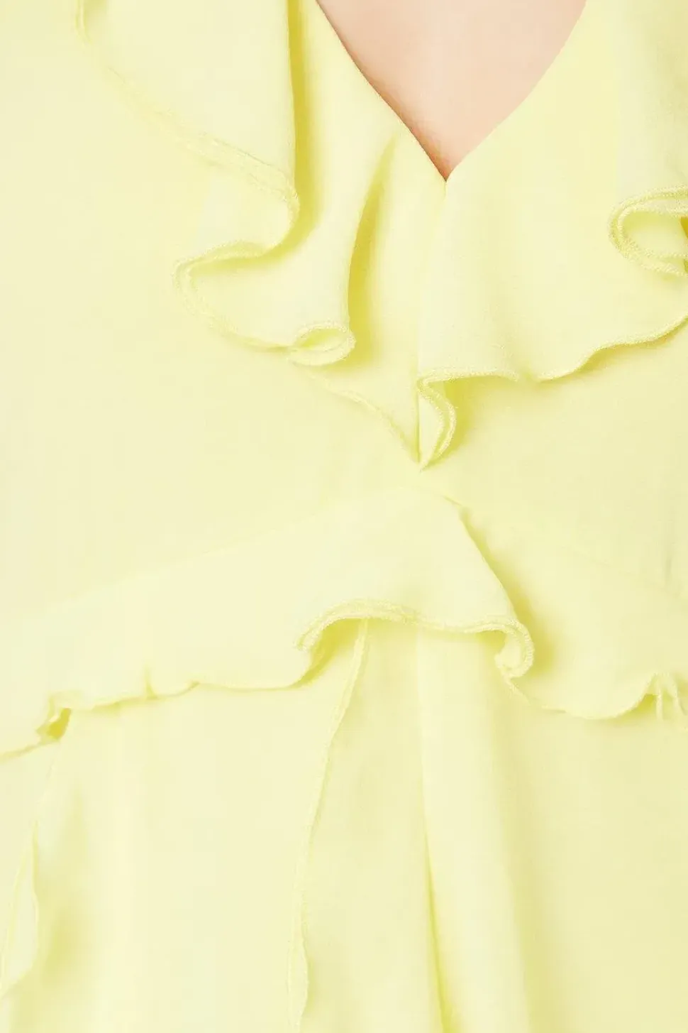 Mega Ruffle Chiffon Mini Dress