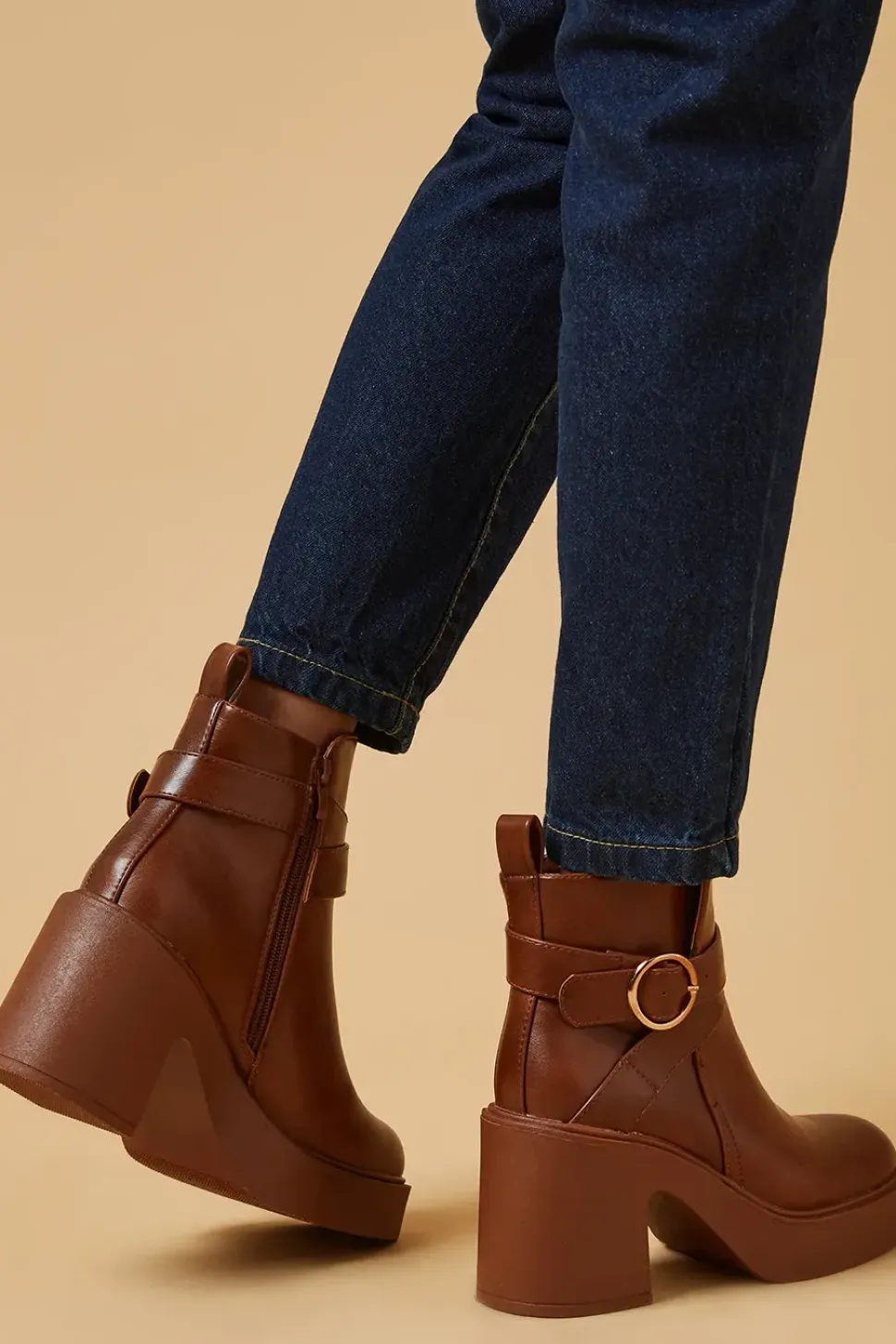 Melissa Chunky Heeled Casual Chelsea Ankle Boots