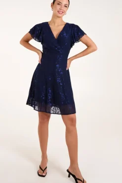 Mesh Angel Sleeve Dress