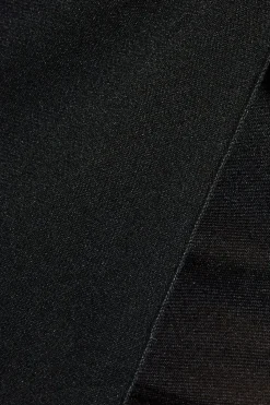 Mesh Double Layer Wrap Tie Detail Maxi Skirt