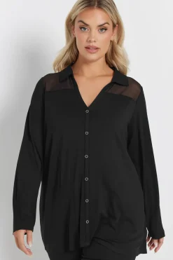 Mesh Panel Shirt