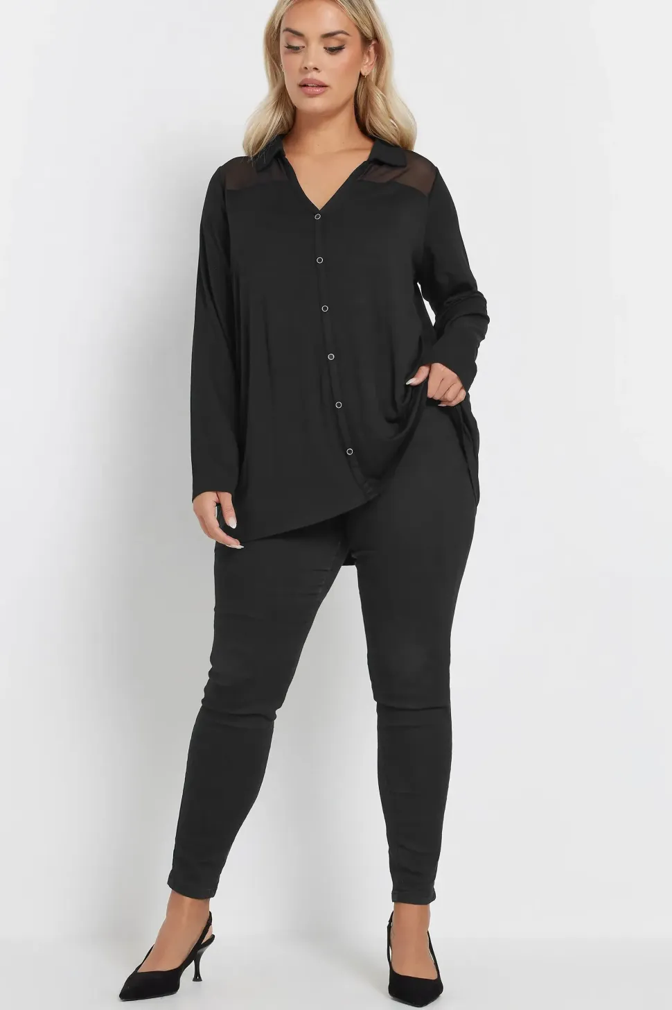 Mesh Panel Shirt