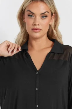 Mesh Panel Shirt