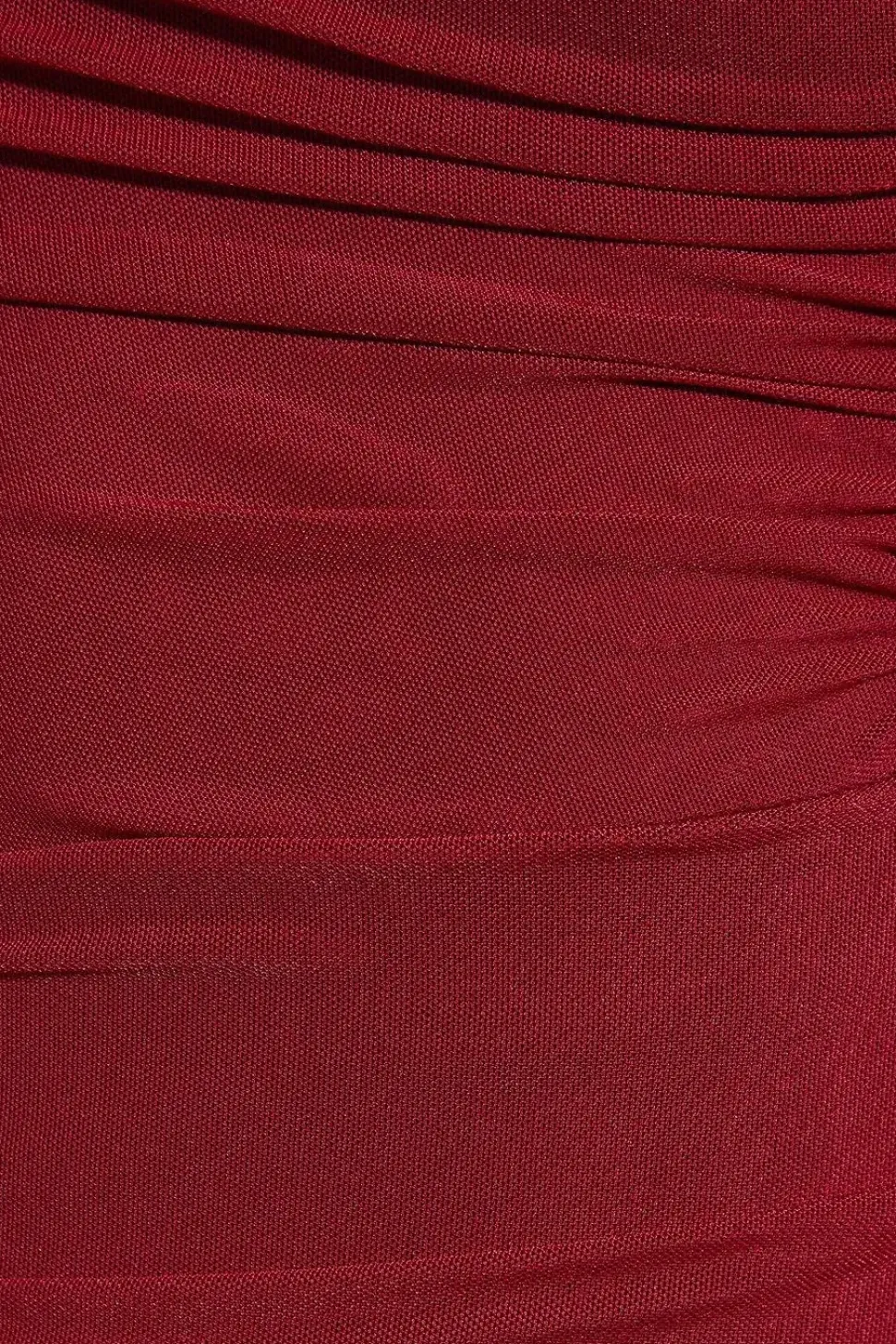 Mesh Ruched Cut Out Detail Wrap Midaxi Dress
