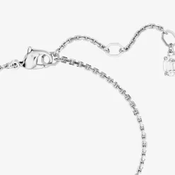 Mesmera Green Mixed Cuts Rhodium Plated Bracelet 5668360 (M)