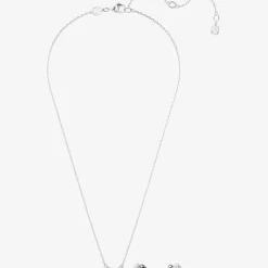 Mesmera Mixed Cuts Rhodium Plated Jewellery Set 5665829