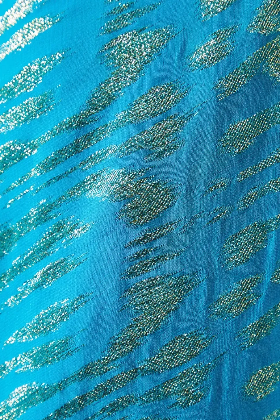 Metallic Bias Midaxi Dress