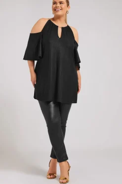 Metallic Chain Detail Top