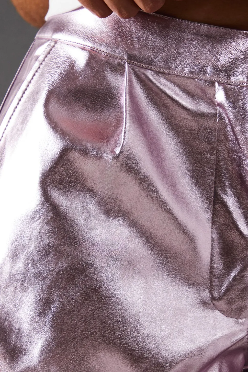 Metallic Wide Leg Trouser