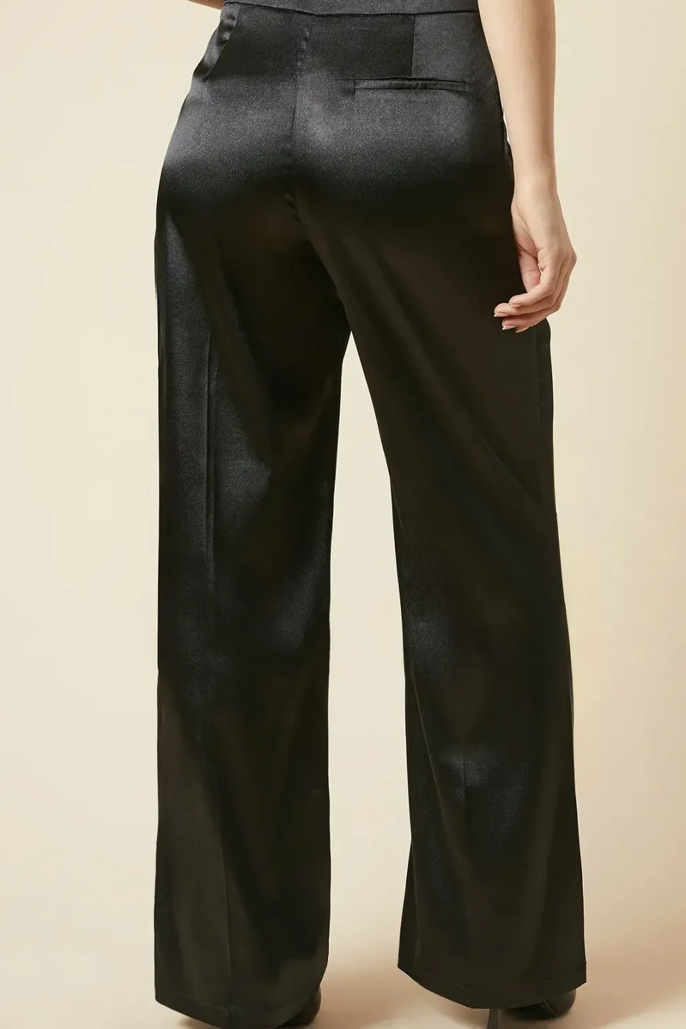 Metallic Wide Leg Trouser