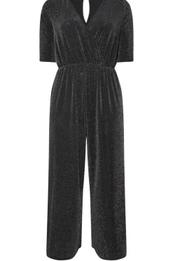 Metallic Wrap Jumpsuit