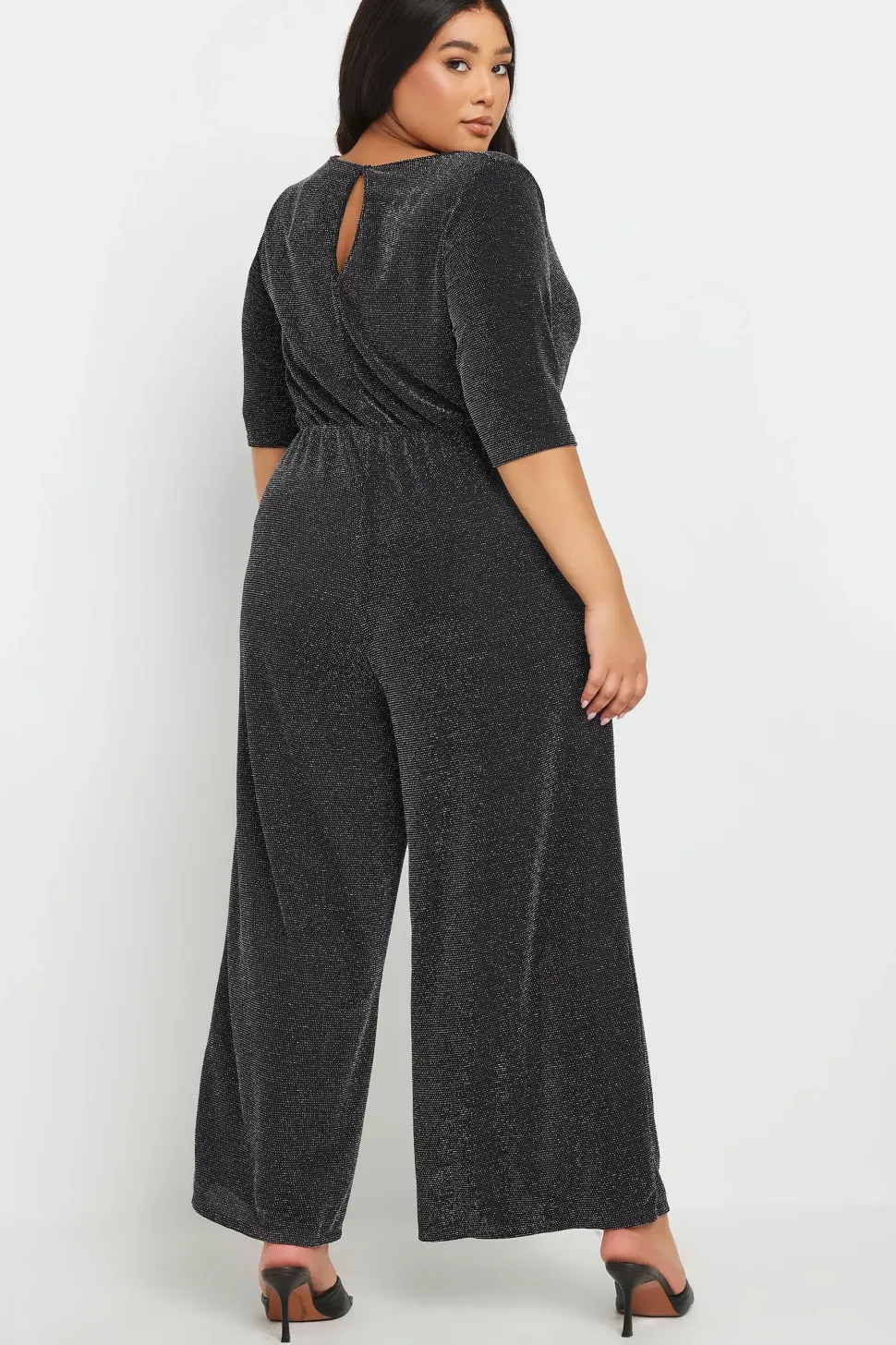 Metallic Wrap Jumpsuit