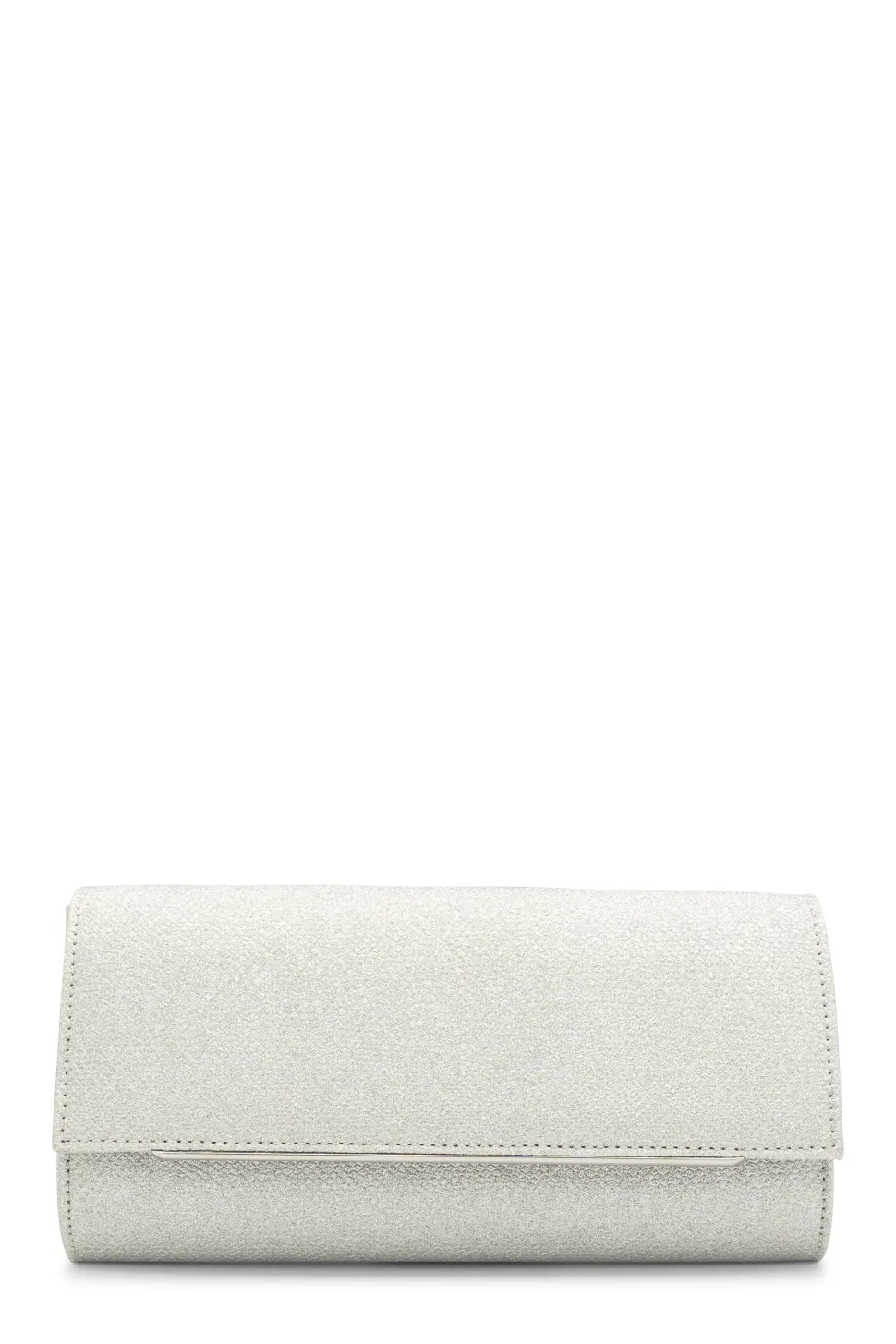 Metallic 'Dimitra' Box Clutch Bag