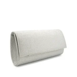 Metallic 'Dimitra' Box Clutch Bag
