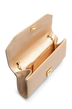 Metallic 'Dimitra' Box Clutch Bag