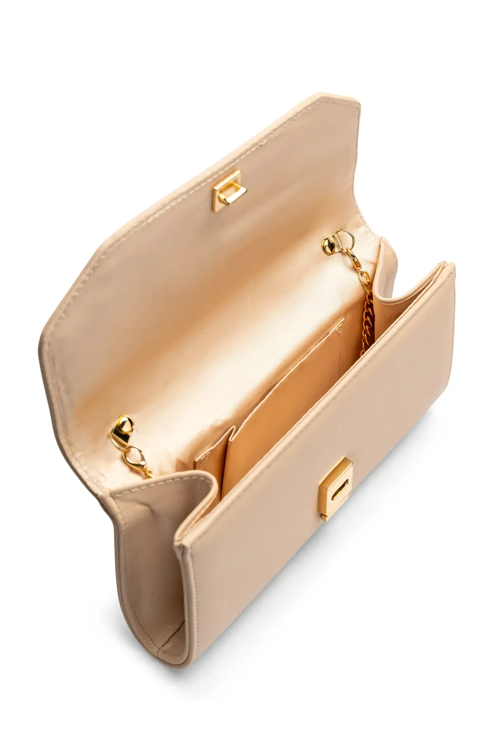 Metallic 'Dimitra' Box Clutch Bag